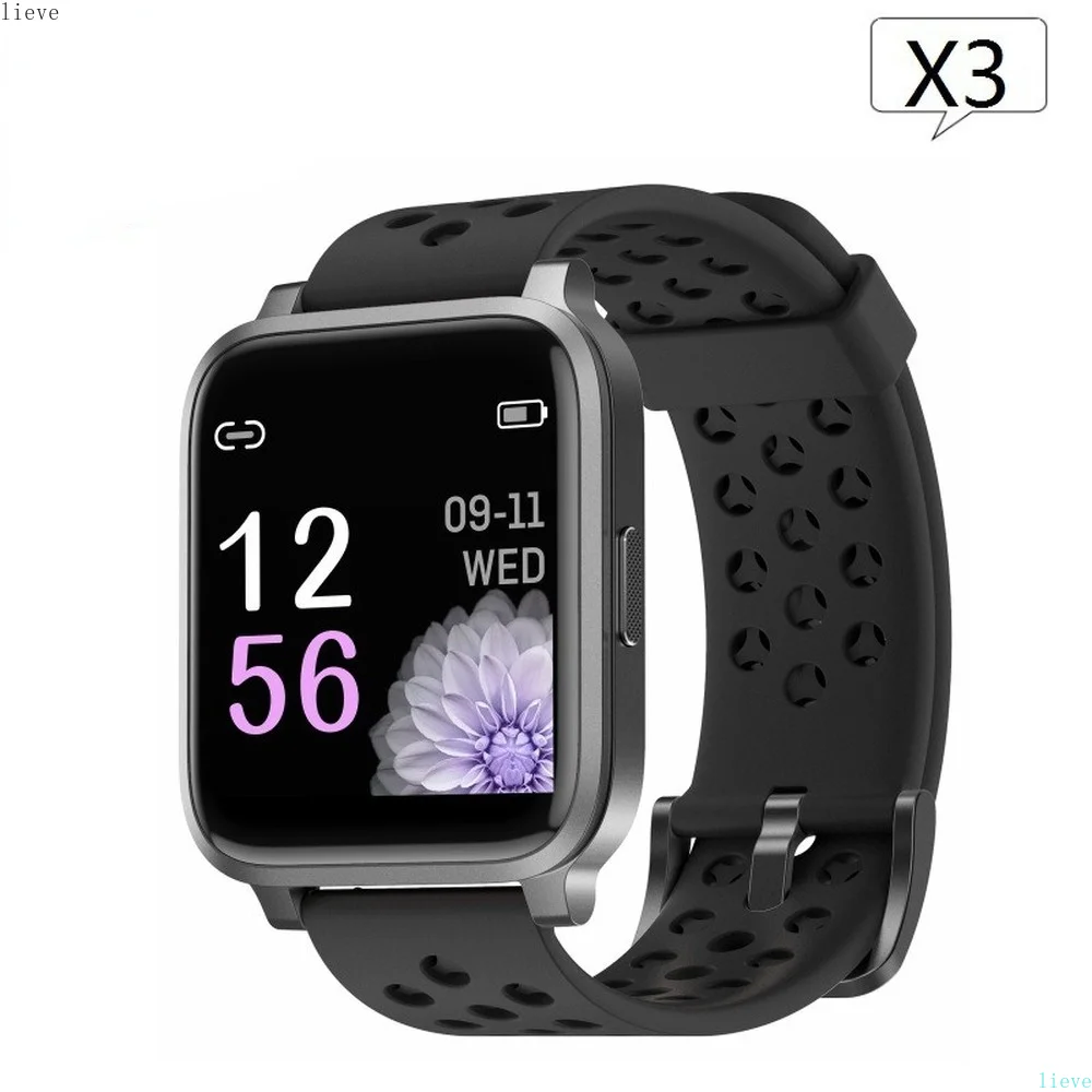 Новинка Смарт-часы X3 для пар с цветным экраном 1 3 дюйма динамическим пульсометром