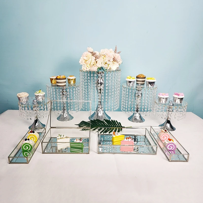 

3-9 шт crylic свадебный торт стенд Хрустальная чашка торт дисплей полка кекс держатель тарелка День Рождения вечерние декоративные стенды