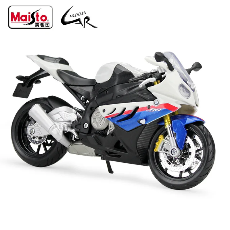 

Металлическая Литая модель мотоцикла Maisto 1:12 BMW S1000RR, демонстрационная коллекция, Подарочная игрушка