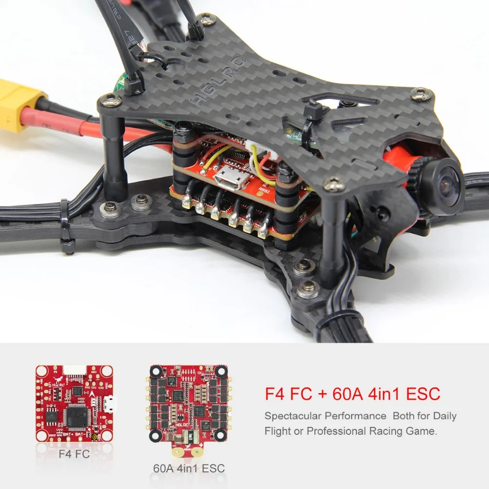 HGLRC BATMAN220 220 мм FPV гоночный Дрон Airbus F4 OSD управление полетом VTX передатчик FPV передатчик 2450 кв двигатели 5152 пропеллер