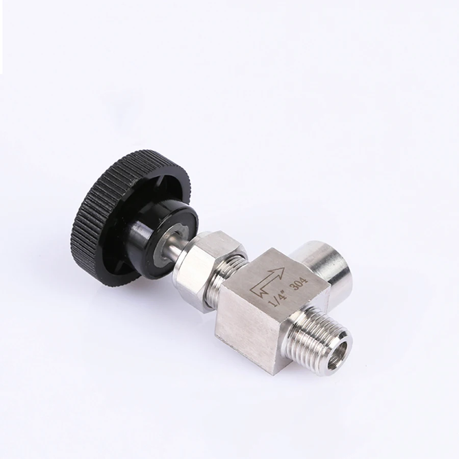 1 шт. 1/8 &quot1/4" 3/8 &quot1/2" BSPT Женский Мужской Угловой игольчатый клапан крана