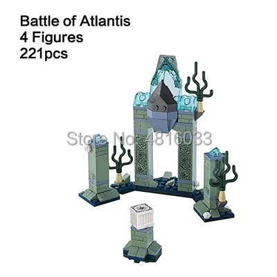 Marvel Супергерои Мстители 4 эндигра Sanctum Minifigs фигурки танос Человек-паук Доктор Стрэндж строительные кубики, детские игрушки в подарок - Цвет: Battle of Atlantis