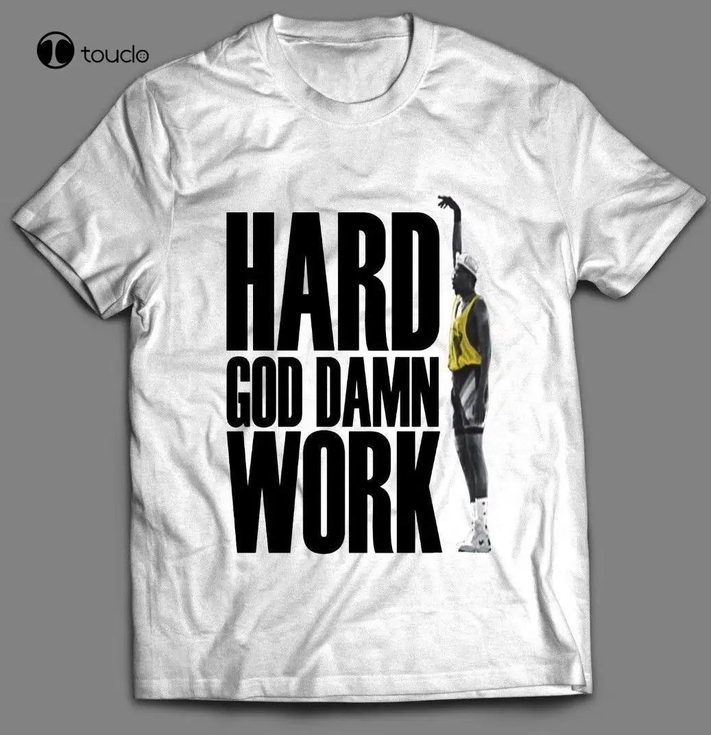 

New White Men Can'T Jump Sidney Hard God Damn Work T-Shirt Cotton Tee Shirt Unisex