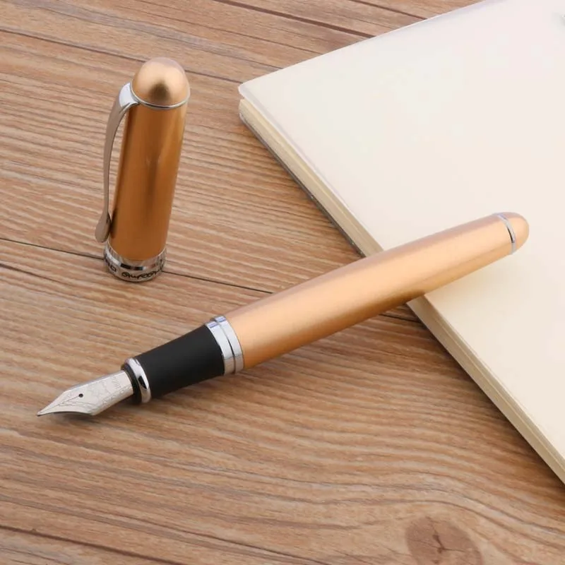 JINHAO X750 металлическая Яркая Серебряная перьевая ручка - Цвет: A7