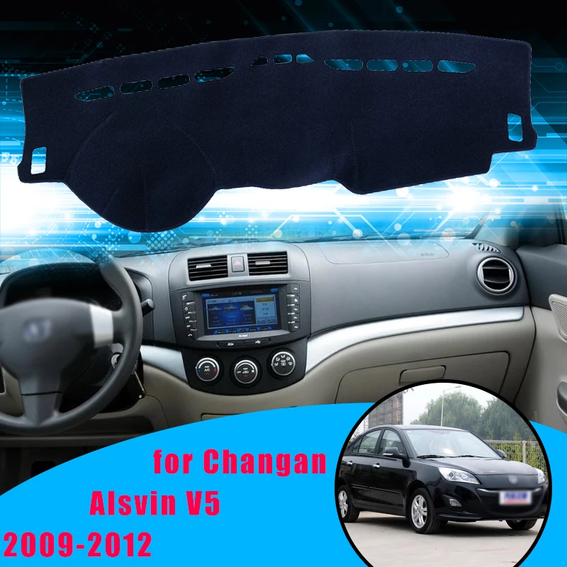 

Car Dashboard Cover Mat Sun Shade Pad Instrument Panel Carpets Anti-UV for Changan Alsvin V5 2009-2012 Accessories