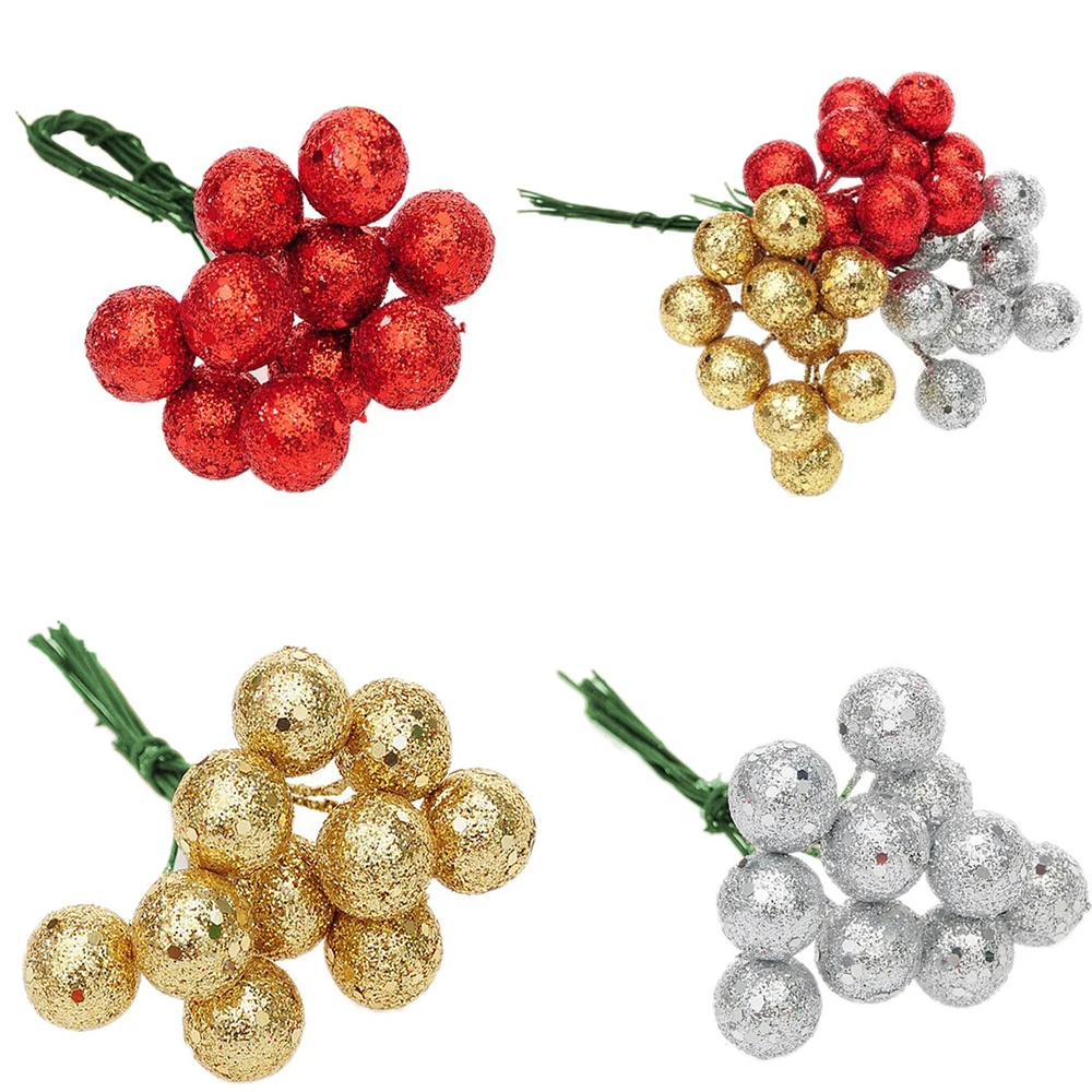 

10 шт./лот подвесные елочные шары, красные, серебряные, золотые подвесные шары, подвесные украшения для вечерние