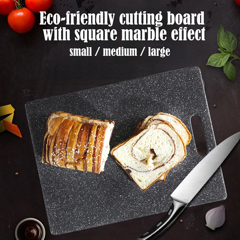 Пластиковая пищевая разделочная доска Нескользящая квадратная кухонная
