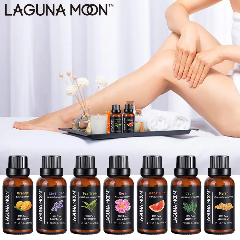 Чистые эфирные масла Lagunamoon 30 мл 1 унция чайное дерево корица иланг тимьян имбирь