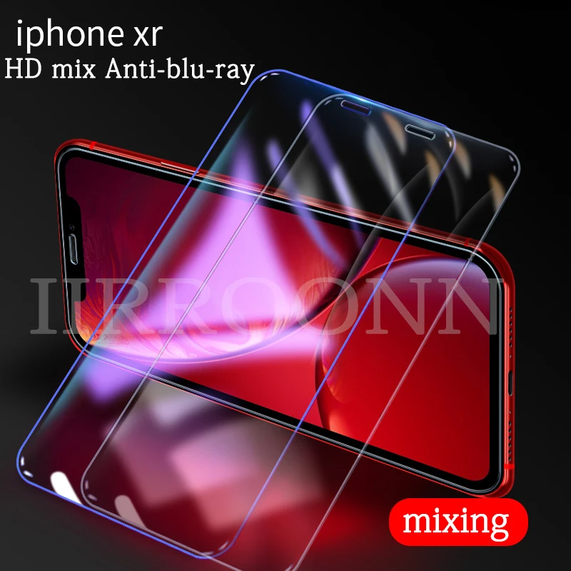 2 шт./партия 9H закаленное стекло для iphone X XS XR XS MAX защита экрана полное покрытие стекло для iphone xs max xr xs x защитная пленка - Цвет: XR HDBL