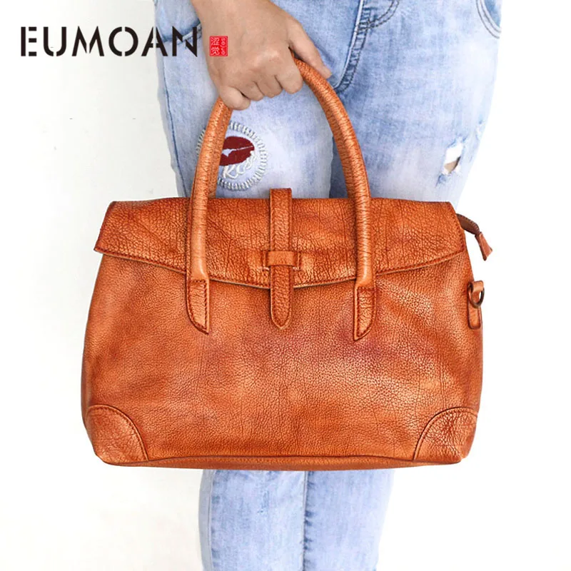 EUMOAN в стиль Новинка стиле ретро модные женские туфли сумка из воловьей кожи через