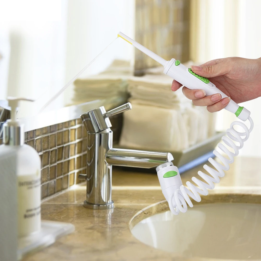 

Faucet Oral Irrigator Water Dental Flosser Water Jet Floss Dental Irrigator Replacement Home Family Use Tooth Cleaner Oral Care