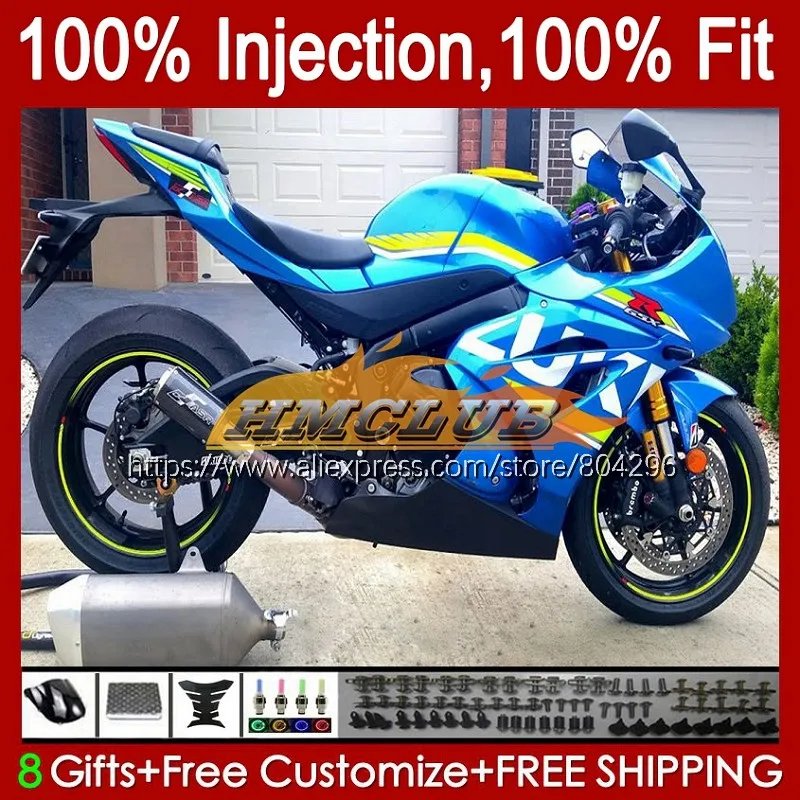 

Injection OEM For SUZUKI GSXR1000 GSXR 1000 L7 L8 47No.25 GSXR-1000 K17 17 18 19 GSX-R1000 Yellow blue 2017 2018 2019 Fairings