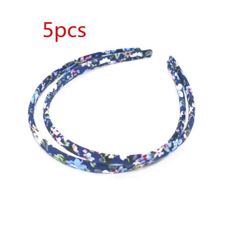 5 шт. детская Милая повязка на голову с принтом ткань для девочек лента волос из
