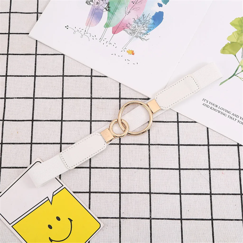 Женский модный трендовый ремень узкие эластичные ремни для платьев тонкий