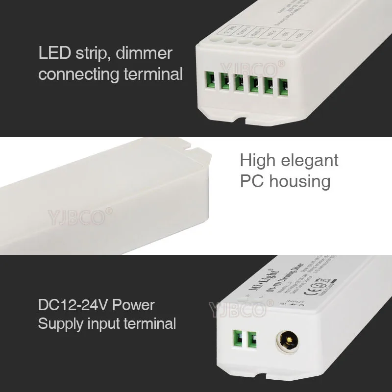Новый Miboxer LS4 светодиодный контроллер DC12V 24V ШИМ или Push Dimming вход сигнала 0/1 ~ 10 в
