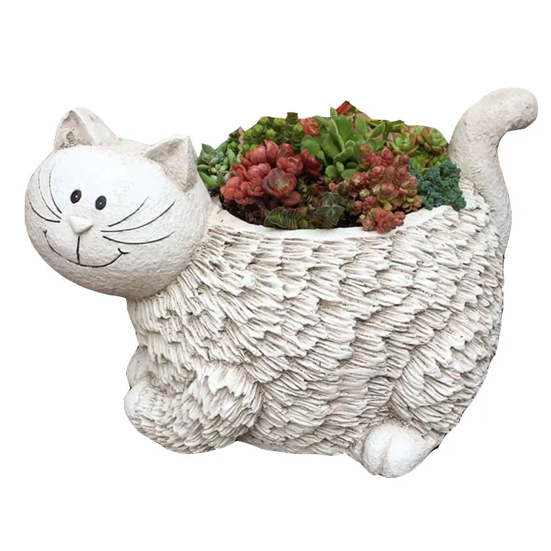 Декоративное растение для сада двора кошки креативный милый цветочный горшок