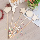 1 шт. детская принцесса для девочек DIY Ручная роспись Деревянная волшебная палочка палочки детские развивающие игрушки подарок