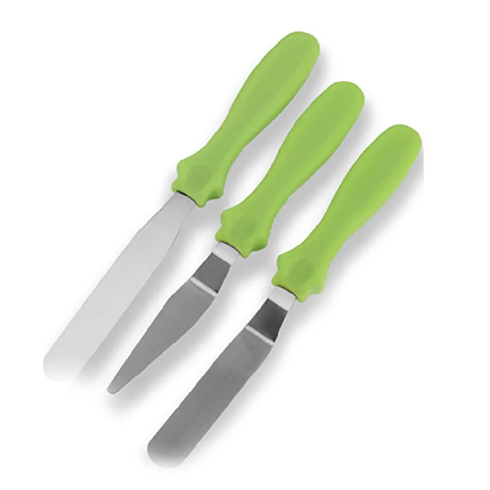 3 шт. лезвие угловой шпатель для Торта Глазурь Гладкий инструмент наполнения