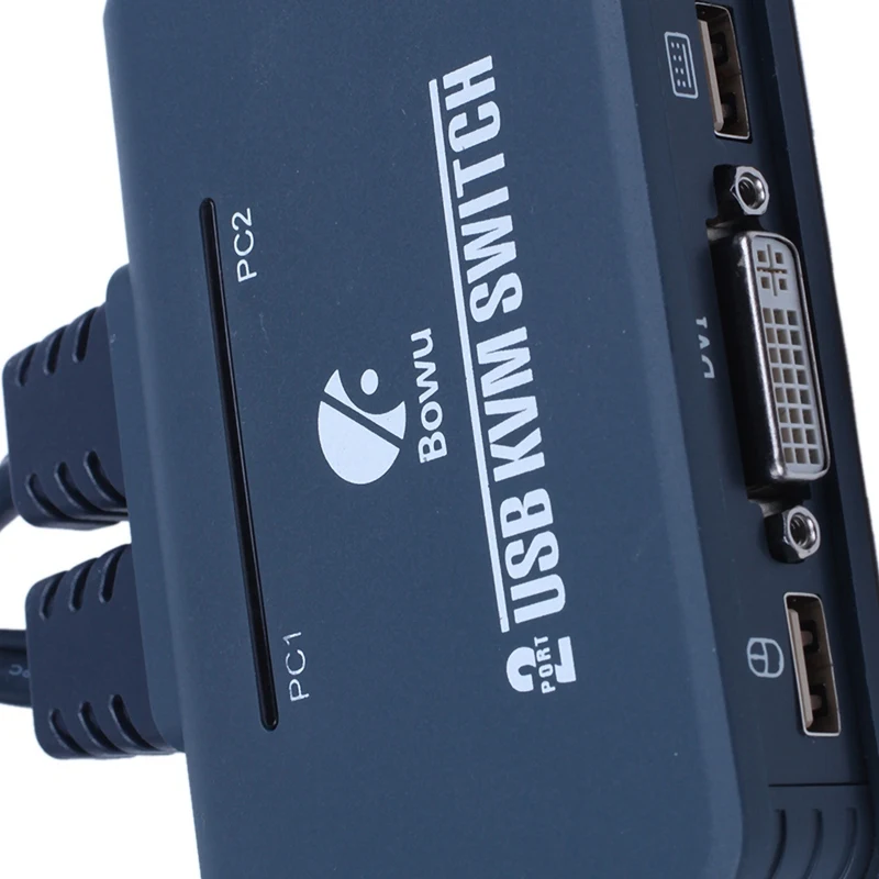 2 порта Usb 0 в 1 выход Dvi Kvm переключатель коробка с o Видео кабелем для монитора