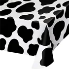 Пластиковая скатерть с коровьим принтом, одноразовый чехол для стола из ПВХ для фермы, товары для празднования дня рождения и пикника