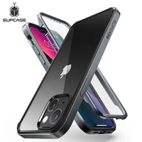 supcase for iphone 13 case 6 1 inch 2021 release ub edge pro slim frame clear back cover case with built in screen protector