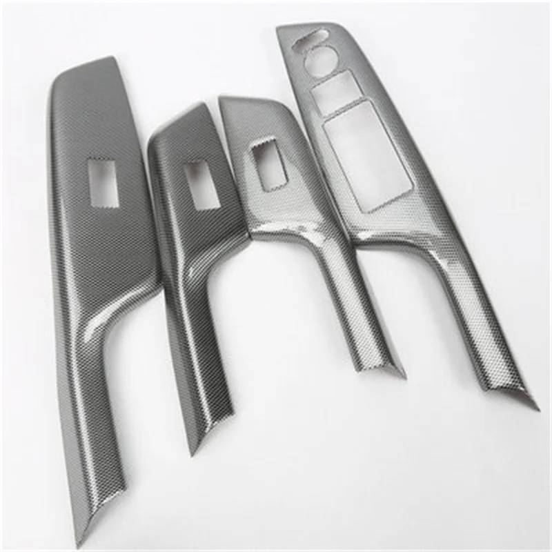 For Honda Civic 9th SKTOO для Honda Civic 9th внутренняя отделка из углеродного волокна адаптирована для Civic 8th защита электрических окон наклейки модифицированные - Цвет: For Honda Civic 9th