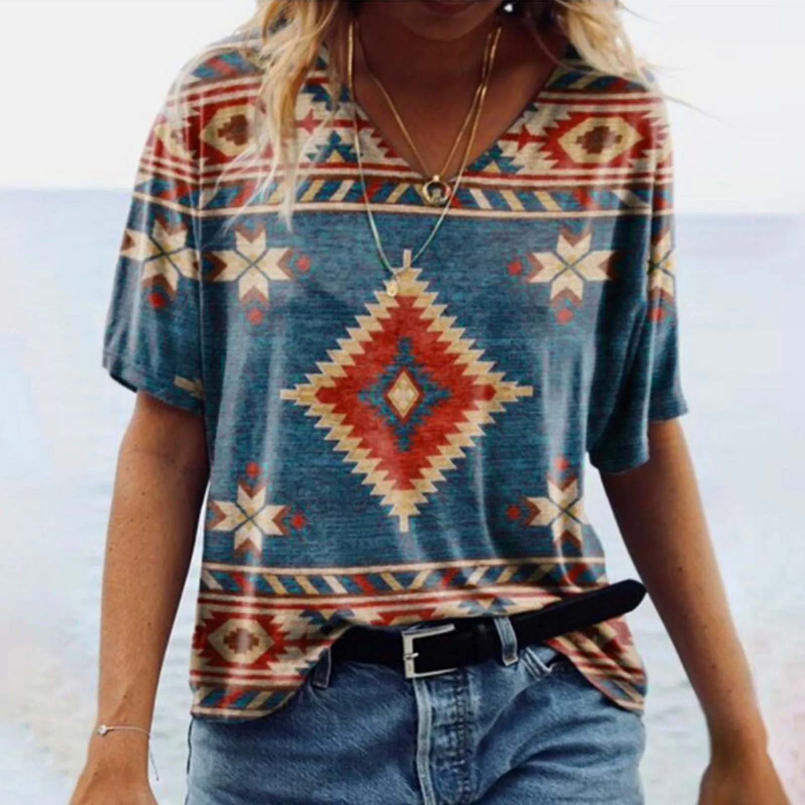 Футболка с принтом женская одежда Свободная Повседневная летняя футболка