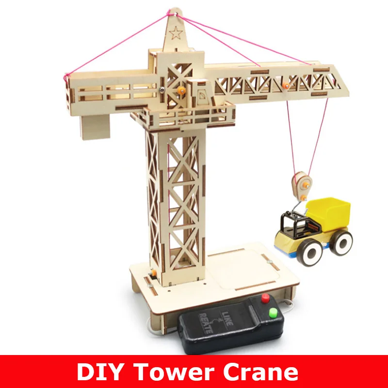 Remote Control Tower Crane Lifting Diy Models &amp Building Toy Science &ampEducation Model For Children Gift | Игрушки и хобби
