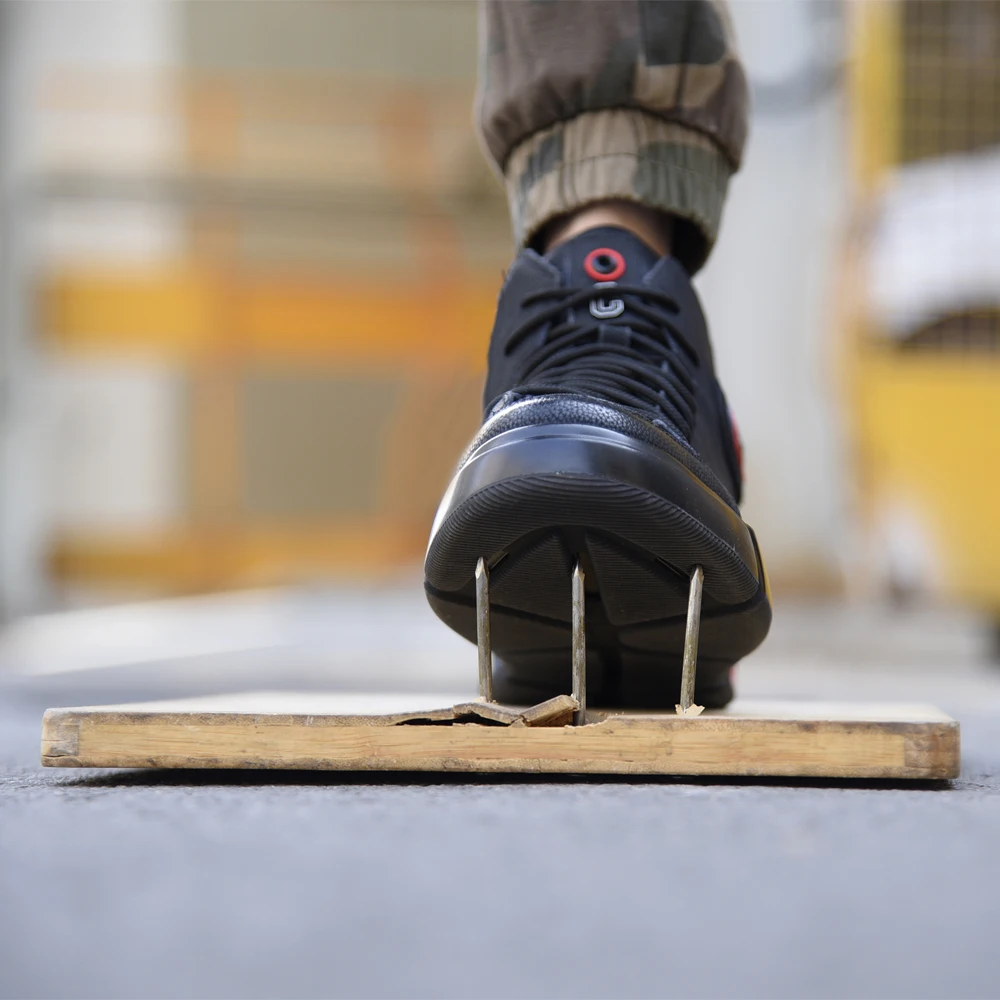 Мужские защитные ботинки теплые и прочные рабочие со стальным носком дышащие для