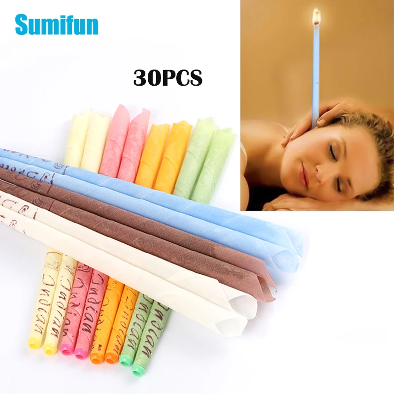 Ушные Свечи 30 шт./лот ушной воск для очистки натуральный пчелиный прополис