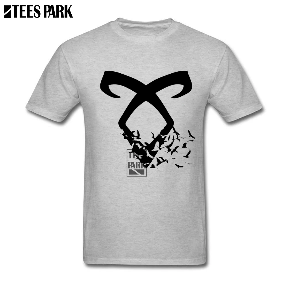 Shadowhunter руны Забавные футболки мужские с круглым вырезом короткий рукав одежда