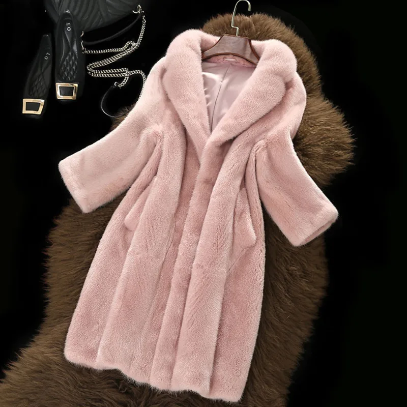 

Женское искусственное пальто, аккуратное меховое пальто, женская одежда с длинными волосами средней длины, верхняя одежда, куртка, пальто, п...