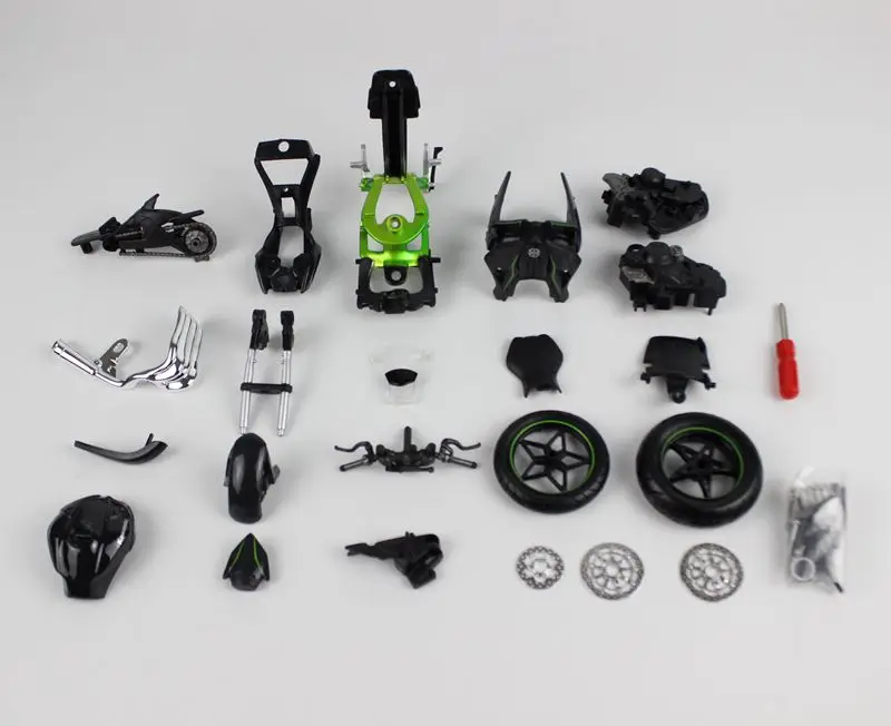 1/12 миниатюрные игрушки Diy сборные модели мотоцикла строительные наборы Kawasaki H2R головоломка для детского подарка или коллекции