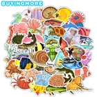 50 шт., детские наклейки Морской мир