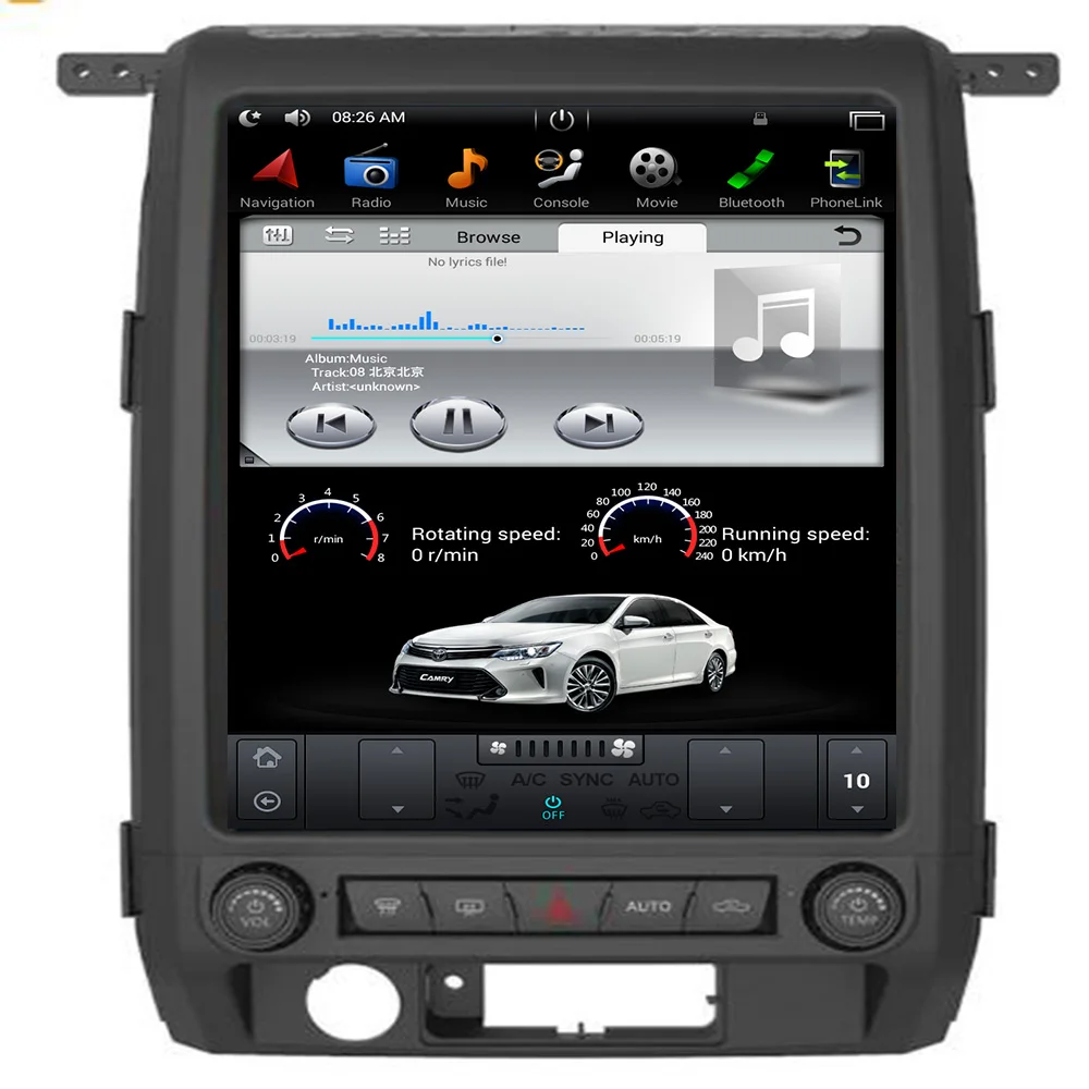 

In Car GPS Navigation For Ford F150 2009-2014 Car DVD Player FM/AM Radio Headunit Built-in Carplay Mirror Link OBD2 WIFI 4G/3G