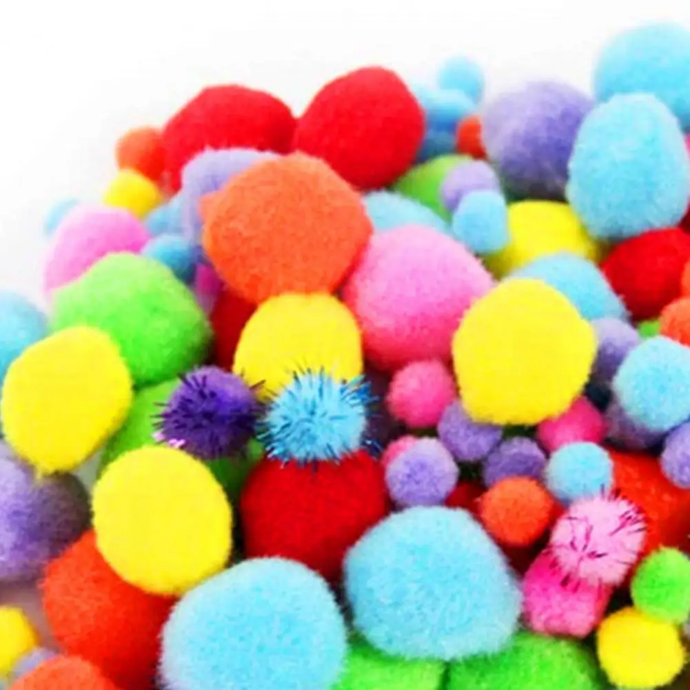 

1Set Art Crafts Bright Color Hands-on Ability Plush Arts and Crafts Pack for Toddlers Kids Educational Toys for Children Gifts