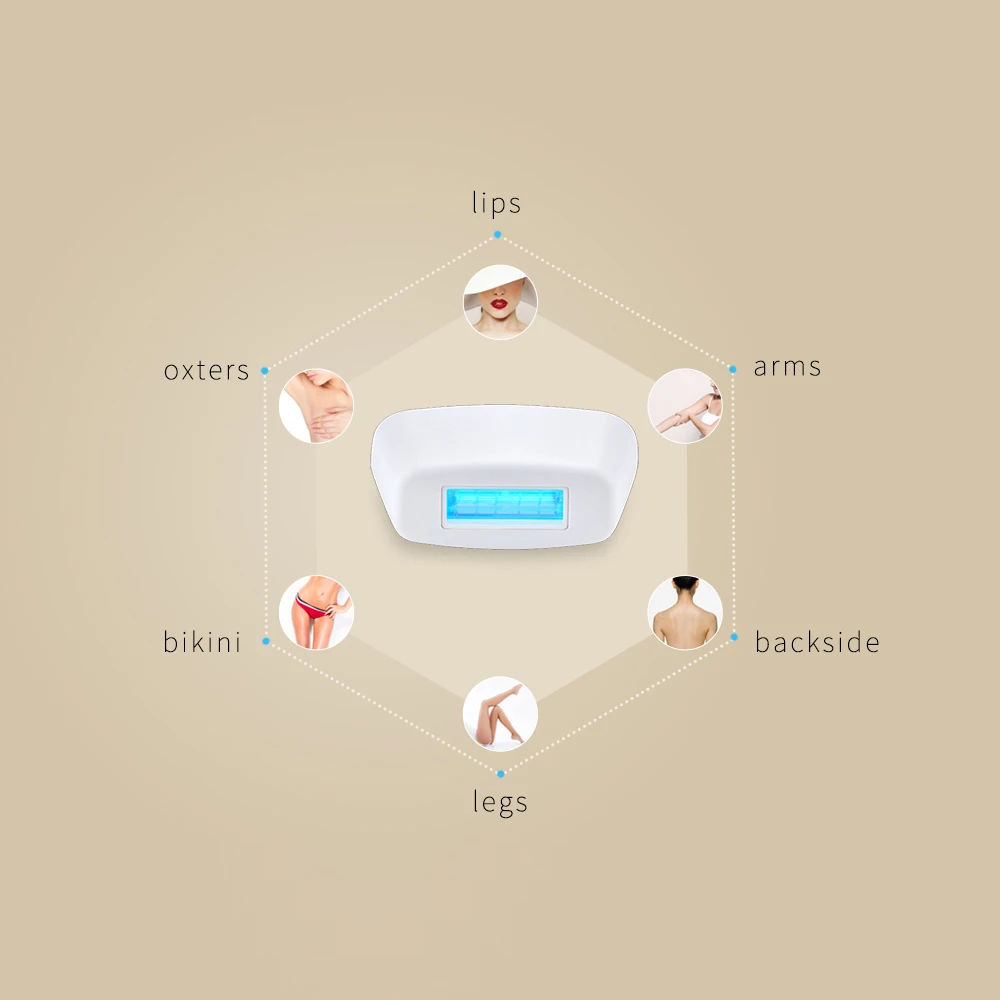 Лазерный инструмент для удаления волос Перезаряжаемый USB безболезненный 5