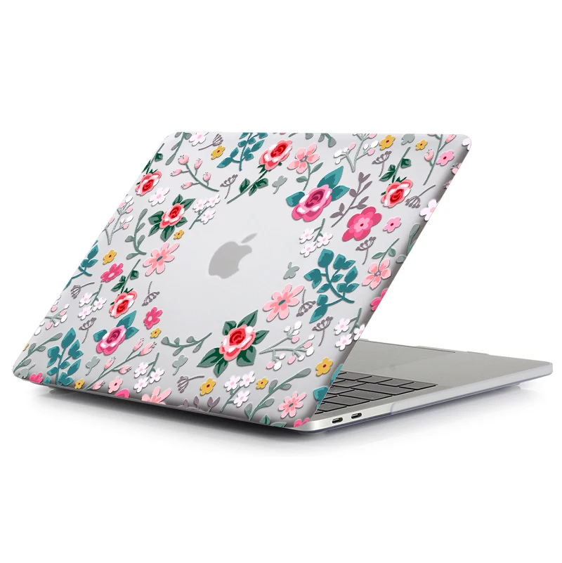 MTT чехол с цветами и кристаллами для Macbook Air Pro retina 11, 12, 13, 15, твердый цветочный чехол для mac book Pro 13,3 дюймов, сумка для ноутбука
