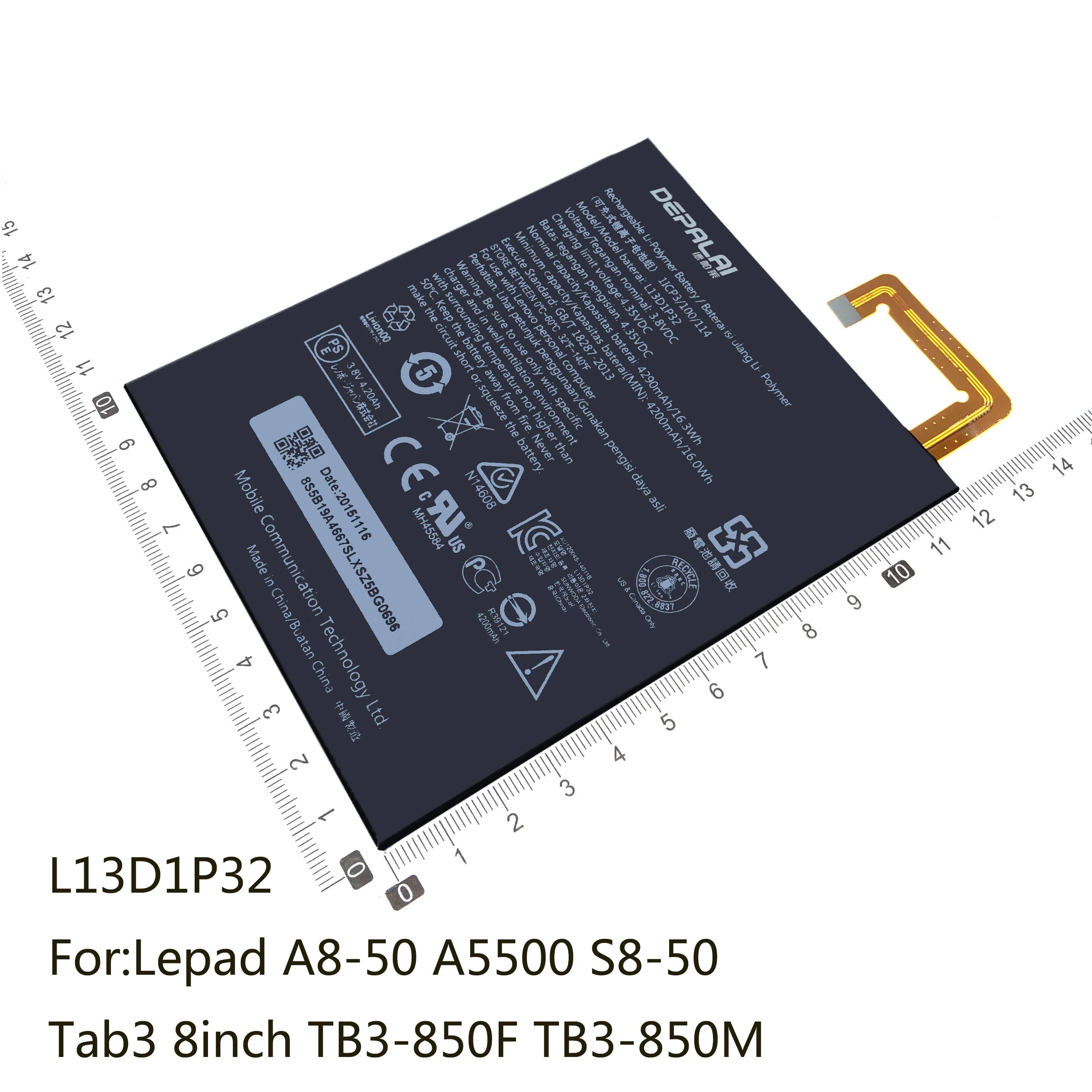 Аккумулятор L11C2P32 L12T1P33 L13D1P31 L13D1P32 для Lenovo Tab S6000 A7600 A10-80HC lepad7 A1000 A3000 A3500 S5000 710i A7 A8 A5500 |