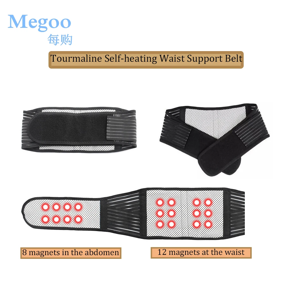 

Tourmaline Self-heating Waist Support Belt Magnetic Therapy Back Spontaneous Heating Brace Massage Warm Waist Lumbar Pain Relief