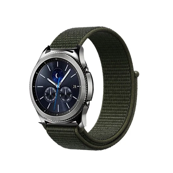 Ремешок 22 мм 20 мм для samsung gear S3 s2 sport Frontier Classic Band galaxy watch 42 мм 46 мм huami amazfit ремешок Bip huawei gt 2 - Цвет ремешка: army khaki