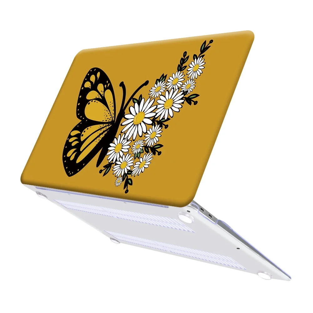 Жесткий чехол с принтом бабочки для Apple MacBook Air Pro Retina 11 12 13 16/Air A2179 A1932/13 3 A1369 A1466 16
