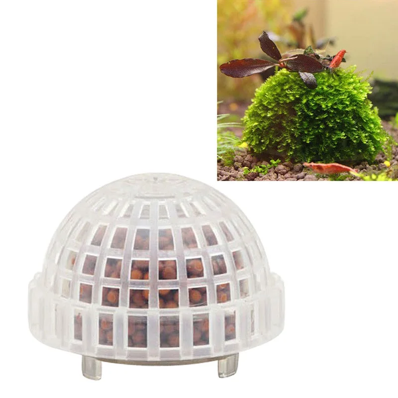 

Aquarium Transparent andscaping Plants Holder Floating Moss Ball for Aquarium Fish Tank Decors