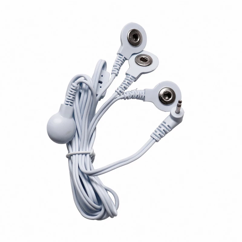 Электродные провода с 4 кнопками 10 шт. свинцовые кабели для подключения диаметром