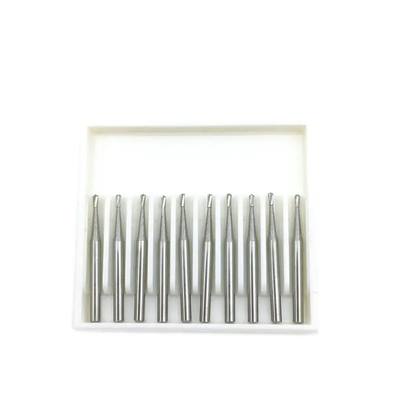 10 шт./упак. Dental Tungsten Steel Карбид Боры Бур сверло 19 мм Длина высокоскоростные боры FG330