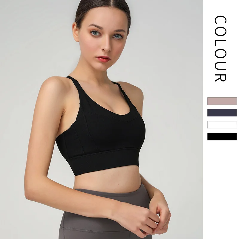 Новые женские бюстгальтеры для йоги несъемные груди фитнеса бега Женский