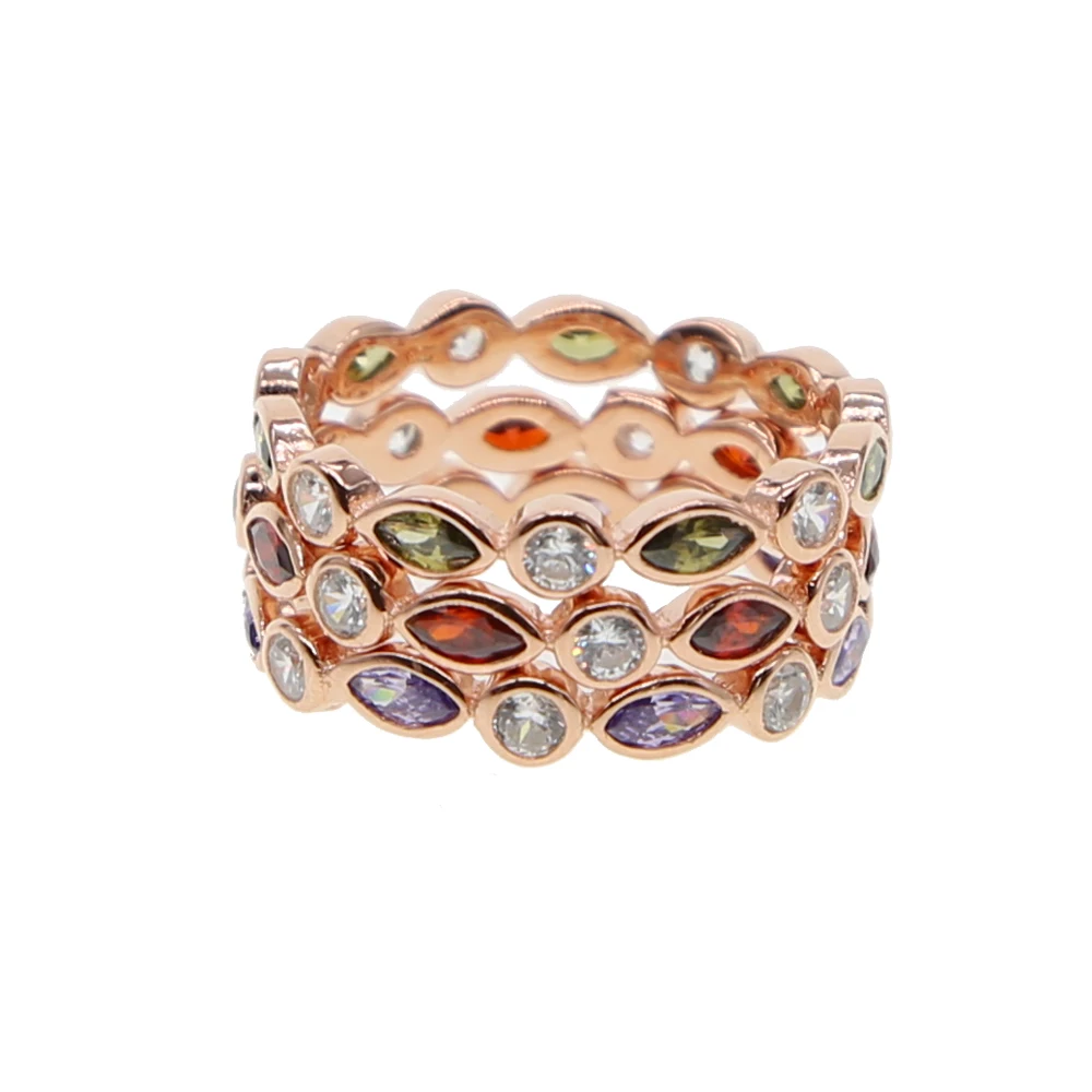 

Серебро 925 пробы любовь навсегда розовое золото цвет Aneis женское Кристальное сердце бижутерия австрийский ААА CZ Оптовая обручальные кольца