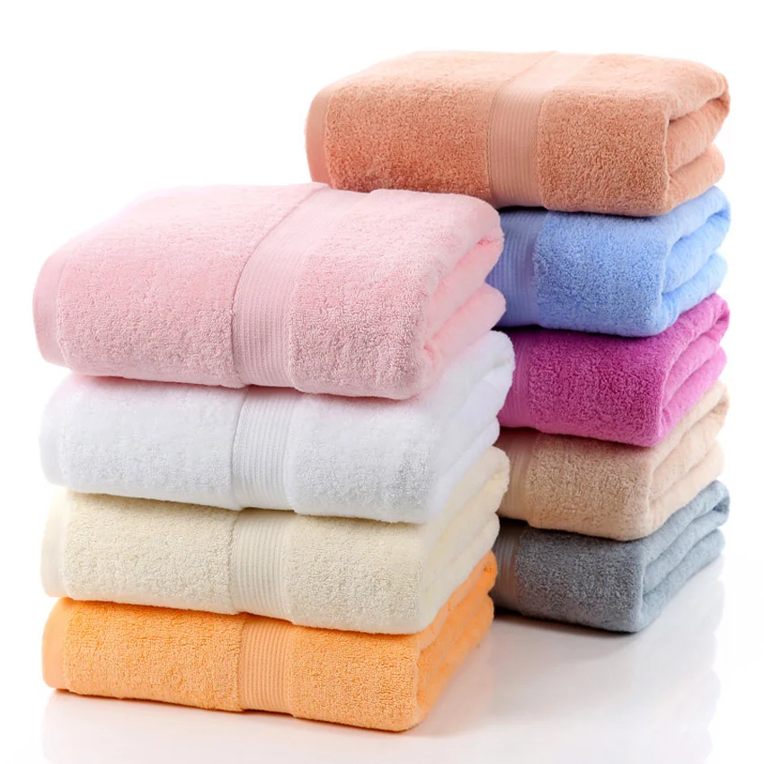 

90*180cm Large Thick Bath Towel 100% Cotton Bathroom Shower Towels Home Hotel For Adults Multicolor toalla de ducha toalha