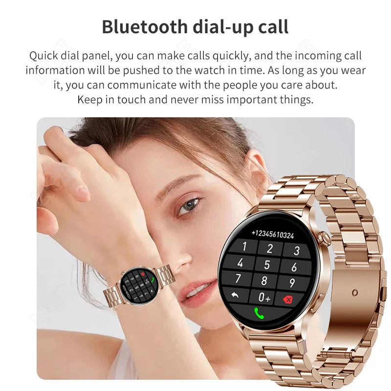 New smartwatch Women 1.28” Full Screen Touch Bluetooth Call Smart Watch Men IP67 Waterproof Fitness Tracking Watches | Электроника