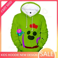 3d printed hoodie boys girls browlers bo and starcartoon tops baby clothes shelly 8 to 19 years kids jacket shooter game leon